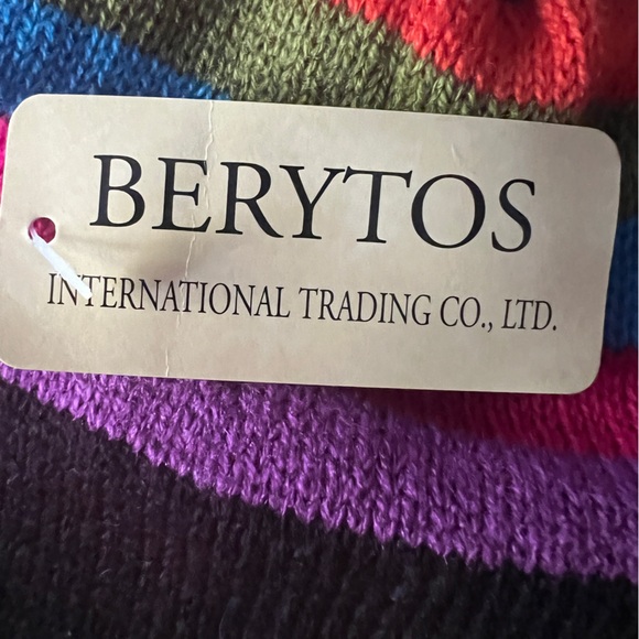 Berytos Striped Acylic Cuff Ski Cap OS - Picture 4 of 4